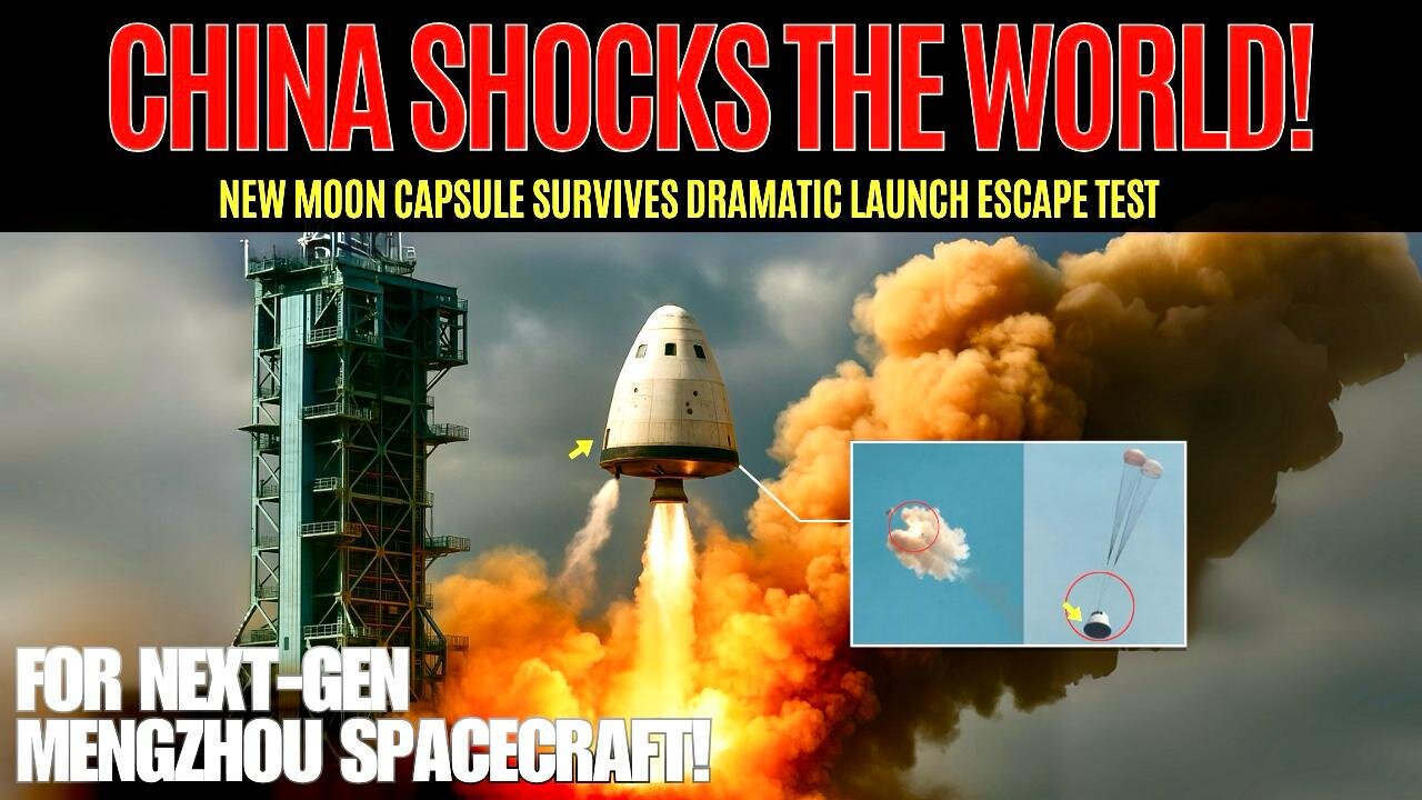 China’s Moon Mission Breakthrough: Mengzhou’s Pad Abort Test Stuns Experts!