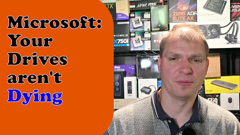 Tony Tech Topics - Microsoft: Your Drives aren't Dying