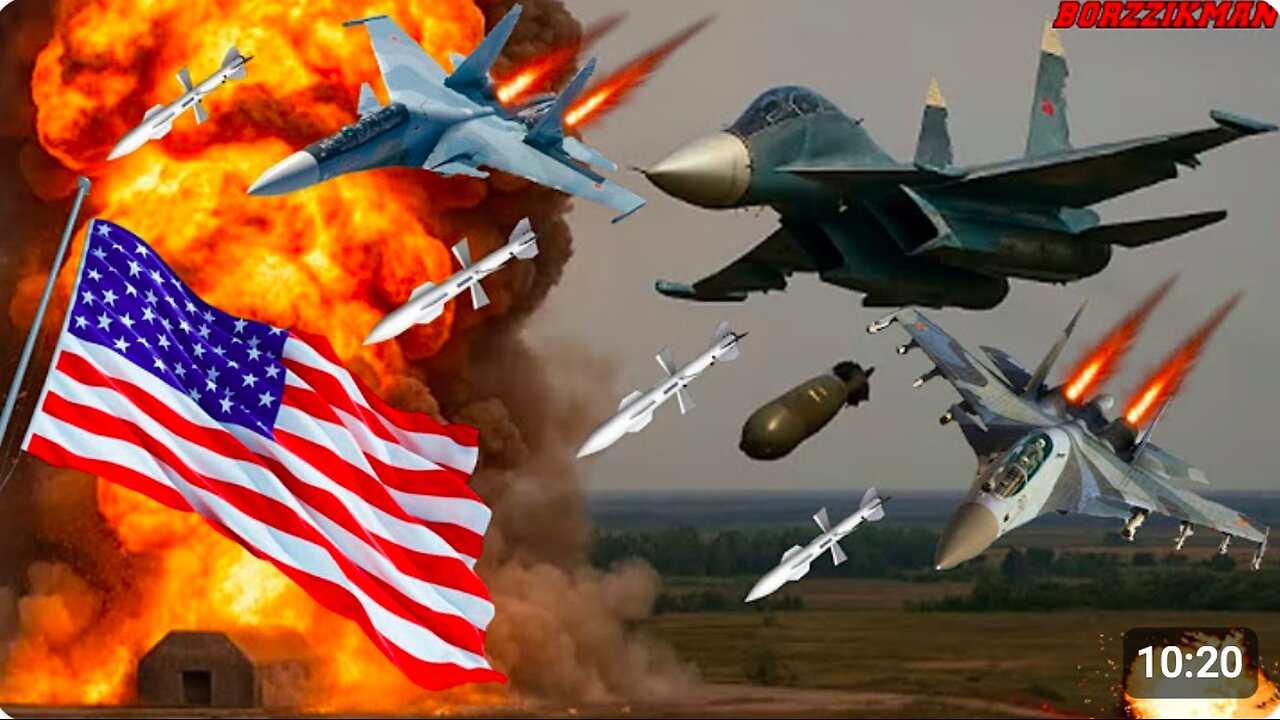 SIGNIFICANT ESCALATION: Three Russian Su-35 fighter jets attack a US military base in Syria