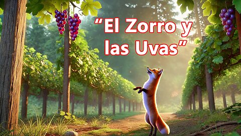 El Zorro y las Uvas | Fábula de Esopo sobre el Deseo y la Negación | Cuento Animado