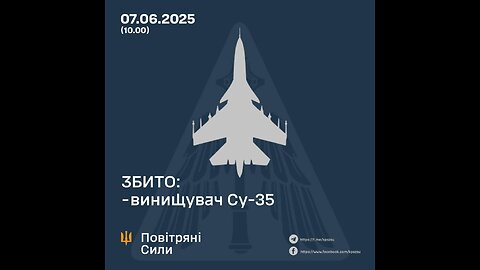 ✈️🔥 The Air Force demonstrated a downed Russian Su-35 fighter jet.