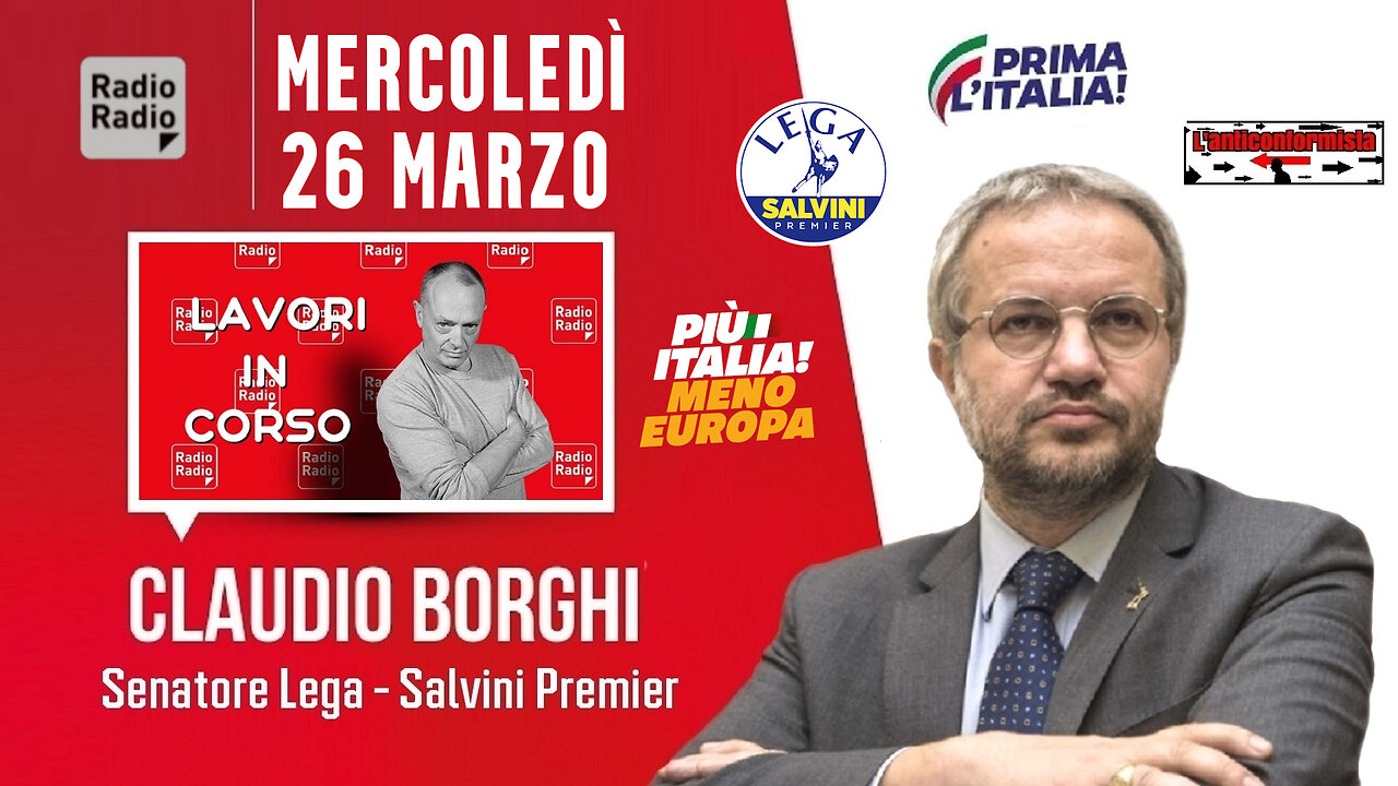 🔴 Sen. Claudio Borghi a "Lavori In Corso" su RadioRadio: sopravvivere fino a 72h con un Kit in borsa