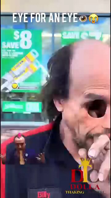 If eye for an eye was person 😭😲😂