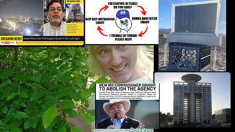 No plow gardening. Air-water, without power. Iran-Israel bloody theater. IRS-hater boss. Bilderberg
