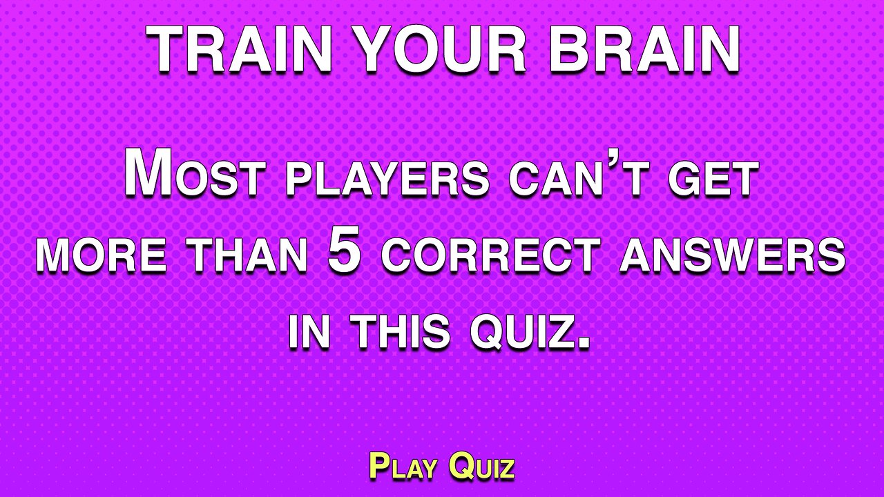 Train That Brain Of Yours