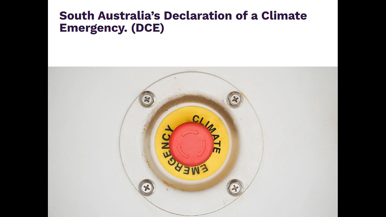 Peter Malinauskas doubles down on the 'Declared Climate Change Emergency'