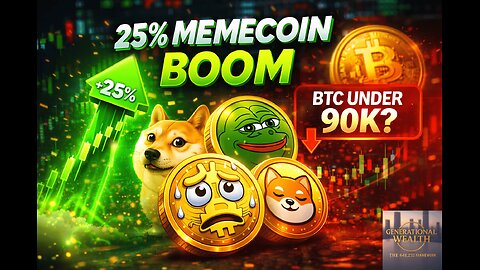Memecoins Explode 25% as 2026 Begins | Dogecoin, PEPE, BONK Surge While Bitcoin Slips Under 90K