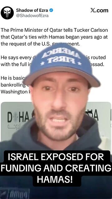 Israel exposed for creating Hamas!