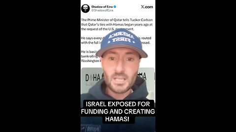 Israel exposed for creating Hamas!