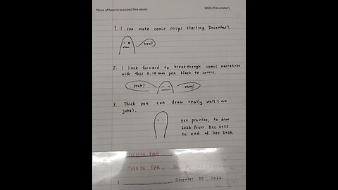 December 05 2025 -- Tian comic start sign