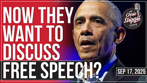 Now They Want To Discuss Free Speech?