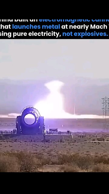 It's not AI video you can test it China built mach 7 electromagnetic Railgun powerd by pure elect