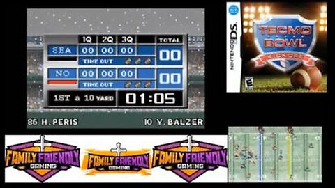 Tecmo Bowl Kickoff Seattle vs New Orleans