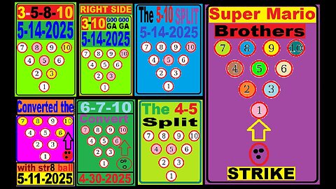 Converting SPLITS: 3-5-8-10, 3-10, 4-5, 5-10, 6-7-8-10, 6-7-10 & Super Mario strikes