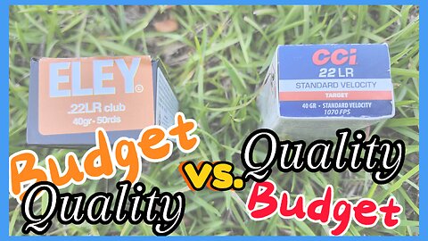 Eley Club vs. CCI Standard Velocity 22lr ammo test