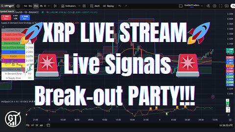 🔴 LIVE XRP Trading 🚀 | Buy & Sell Signals | Break-out Party