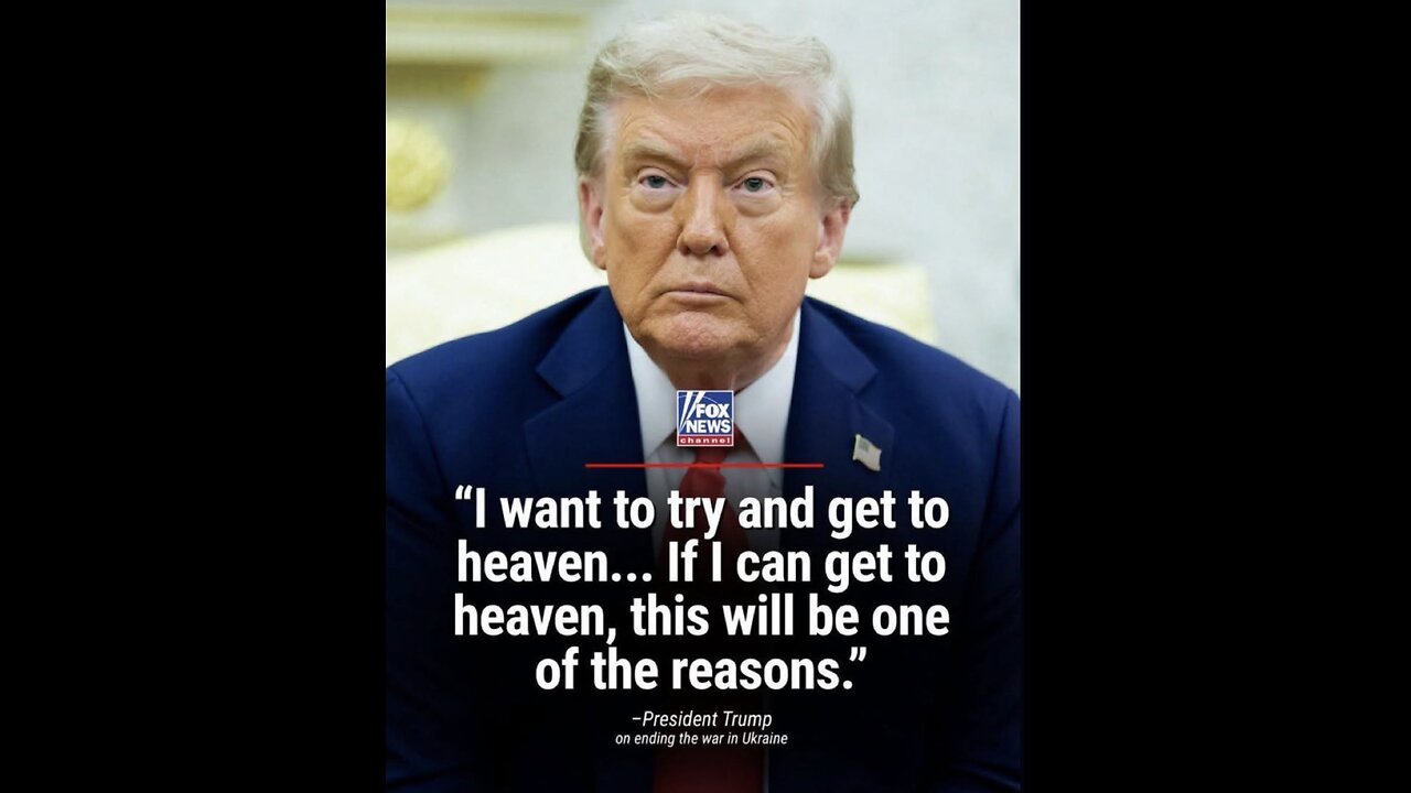 Trump Says He's Trying to Get into Heaven
