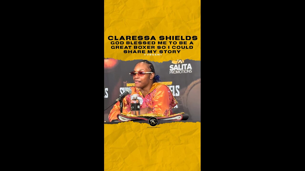 God blessed me to be a great boxer so I could share my story