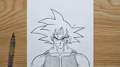 Dragon Ball drawing easy | How to draw Bardock step by step | anime character drawing for beginners