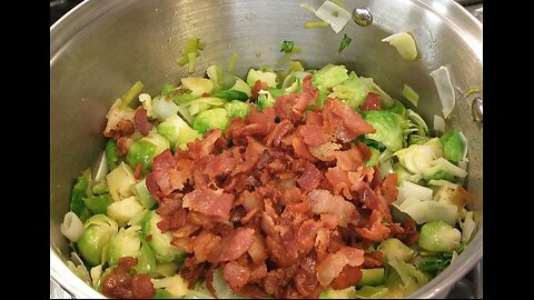 BACON LEEK BRUSSELS SPROUTS