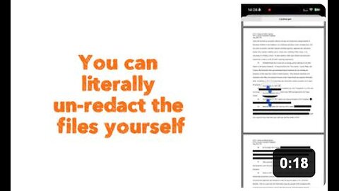 You can literally un-redact the files yourself.