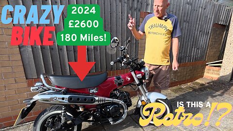 CRAZY BIKE Honda DAX ST125 Come for a ride with me on my 2024 new-to-me DAX costing £2600