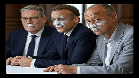 💥 Macron, Starmer, and Merz Caught on Video With a Bag of White Powder on the Table ⚡ Macron Pockets the Bag & Merz Hides the Spoon