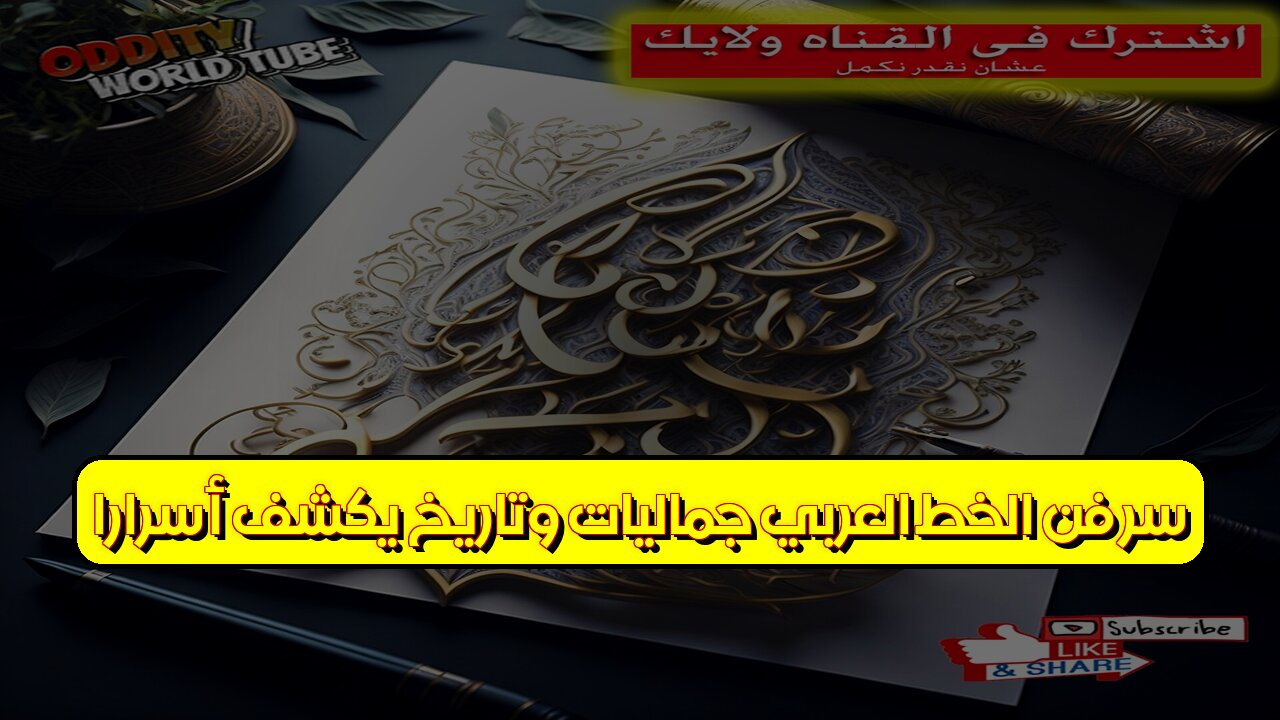 سرّ فن الخط العربي: جماليات وتاريخ يكشف أسرارًا! #الخط_العربي #فنون_إسلامية