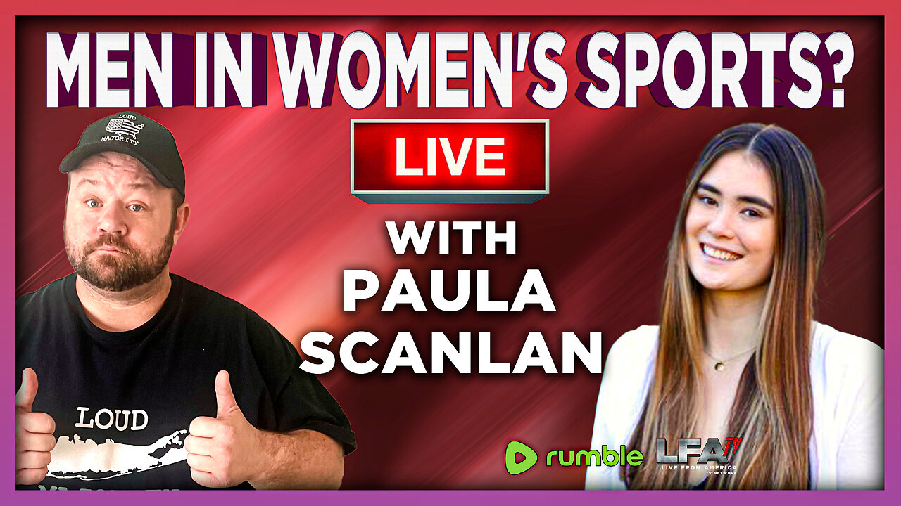 WHAT IT LIKE TO HAVE TO PLAY WITH A MAN IN WOMENS SPORTS? LIVE WITH PAULA SCANLAN | LOUD MAJORITY 3.27.25 1PM