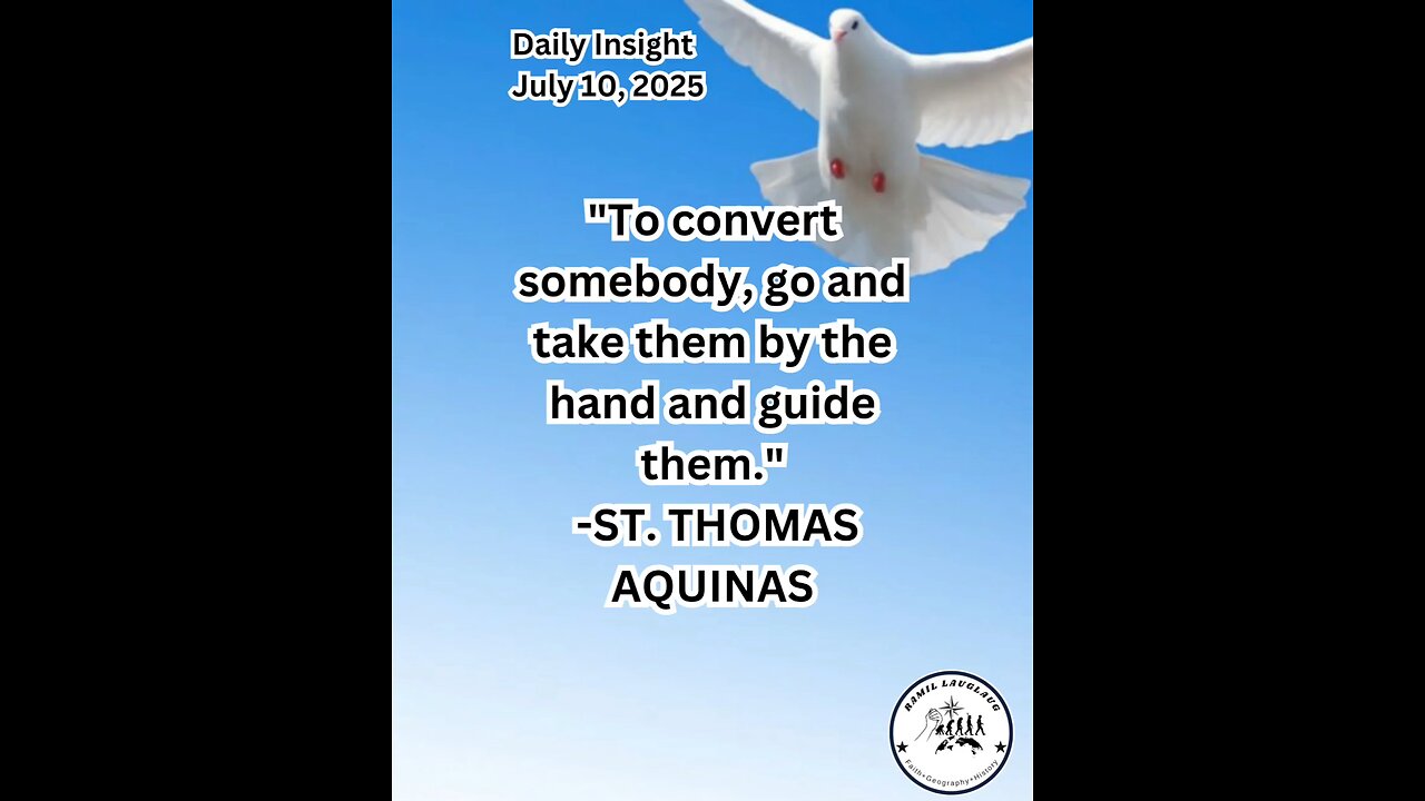 Daily Insight July 10, 2025 #faith #Saints #Insight