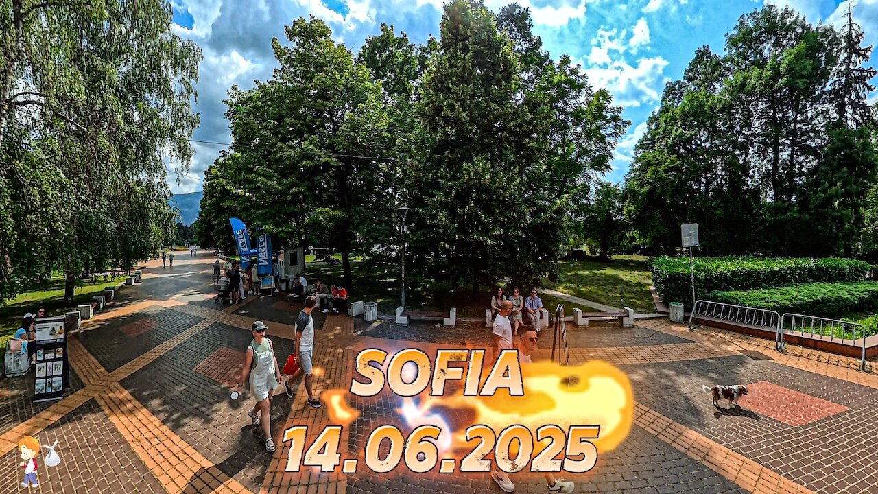 ☀️ Sunny Walk in South Park | Sofia, Bulgaria