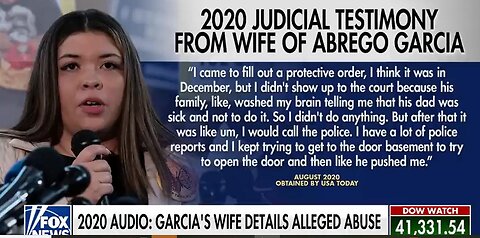 (NEW)2020 Audio: Abrego Garcia'wife details how her husband viciously abused her