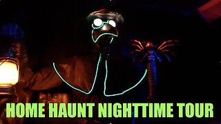 🎃2025 Home haunt NIGHTTIME TOUR!👻