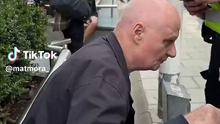 UK police arrest 80 year old man while he's sitting watching an anti Israel protest