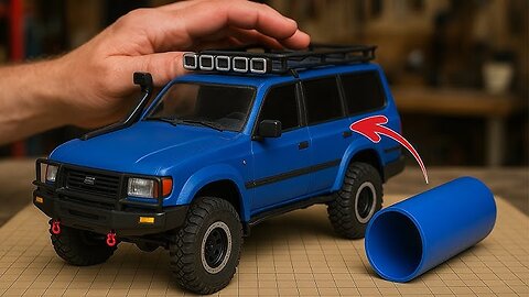 Handmade RC Car From PVC Pipe.