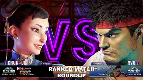 Kuya Kalbo SF6 Ranked Match Roundup. Chun Li Master Rank [Hori Fight Stick]