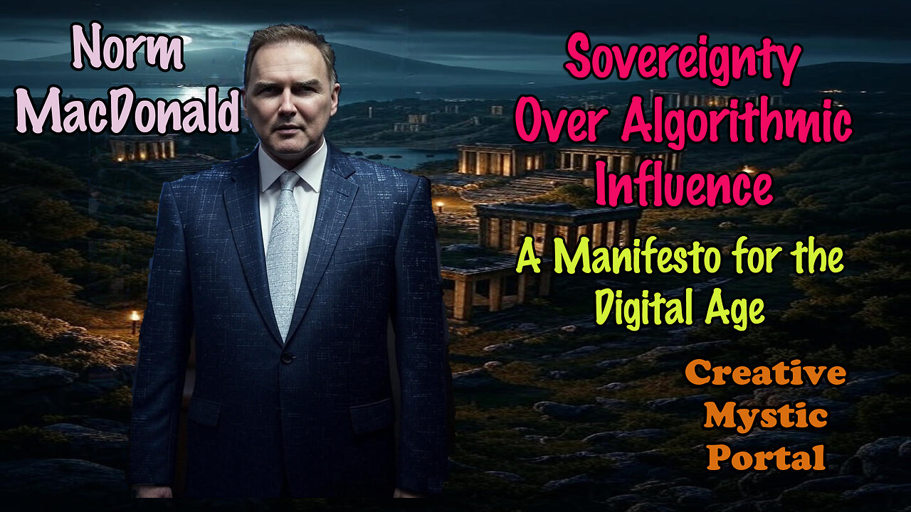 Norm MacDonald Manifesto Human Algorithmic Sovereignty