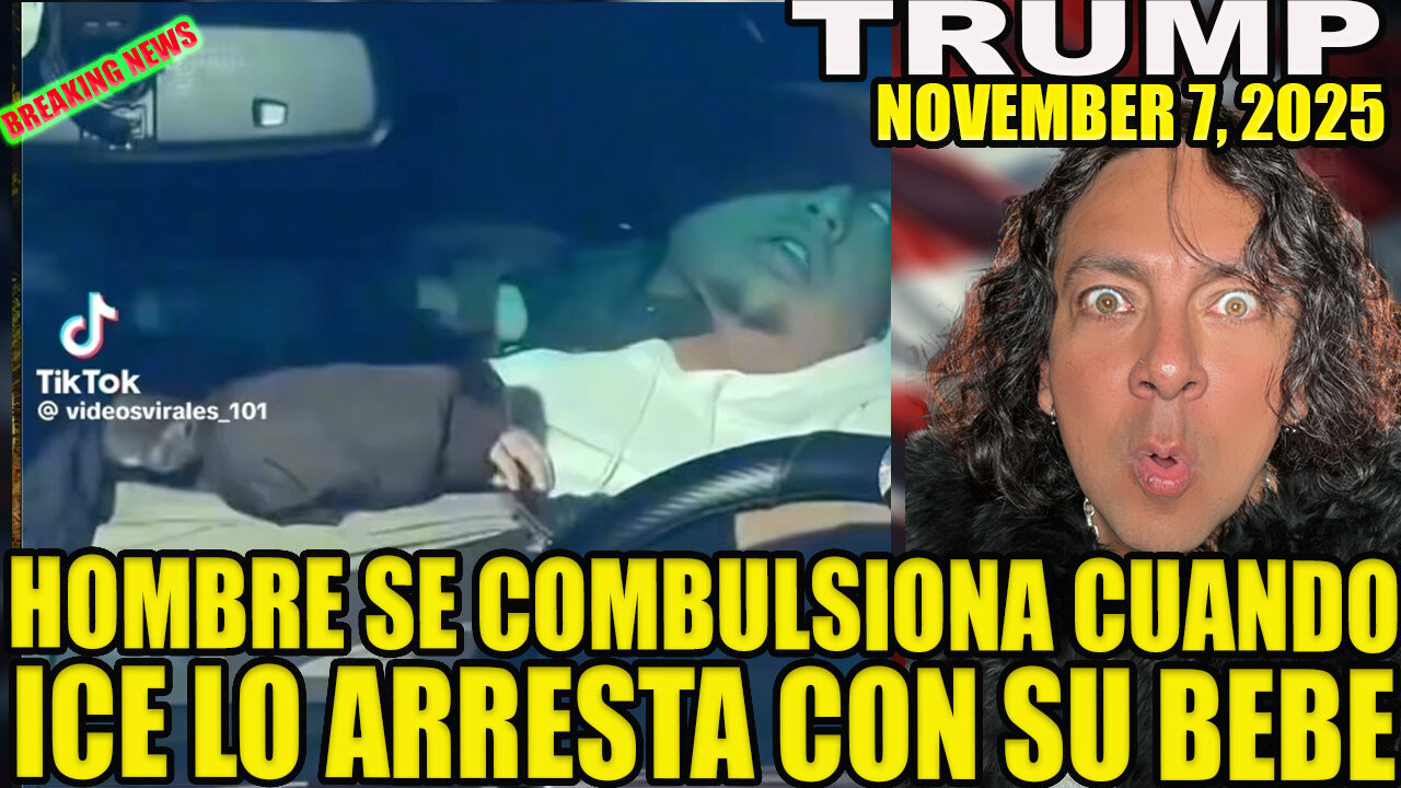 HOMBRE SE COMBULSIONA CUANDO ICE LO ARRESTA CON SU BEBÉ