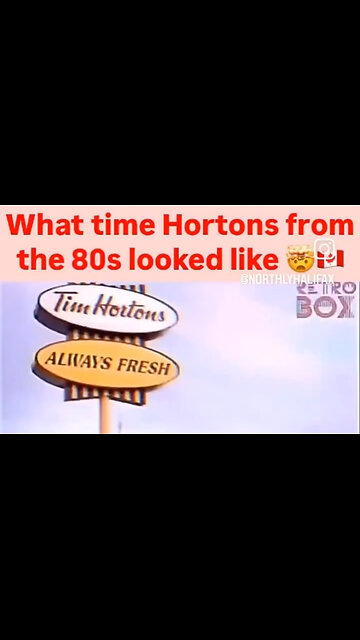 Tim Horton’s in the 80’s