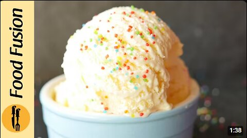 Vanilla Ice Cream Recipe By Food Fusion