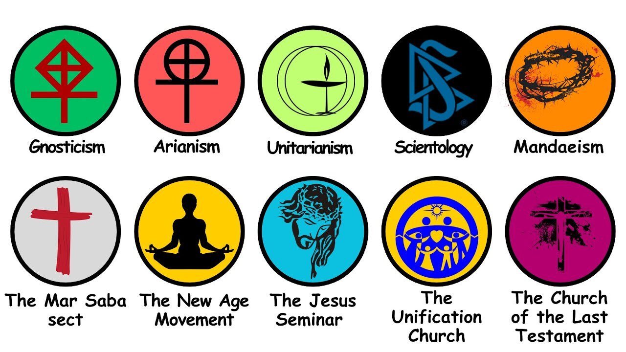 Ogni SETTA CHE DERIDE GESÙ CRISTO COME DIO spiegata DOCUMENTARIO Il paganesimo moderno,comprende una vasta serie di cults,sette e nuovi movimenti religiosi detti NRM e cult UFO,apocalittici che esistono da decenni