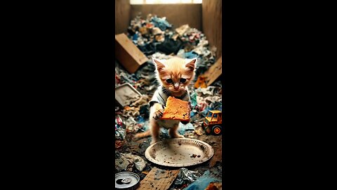 The poor cat was eaten by the mud.