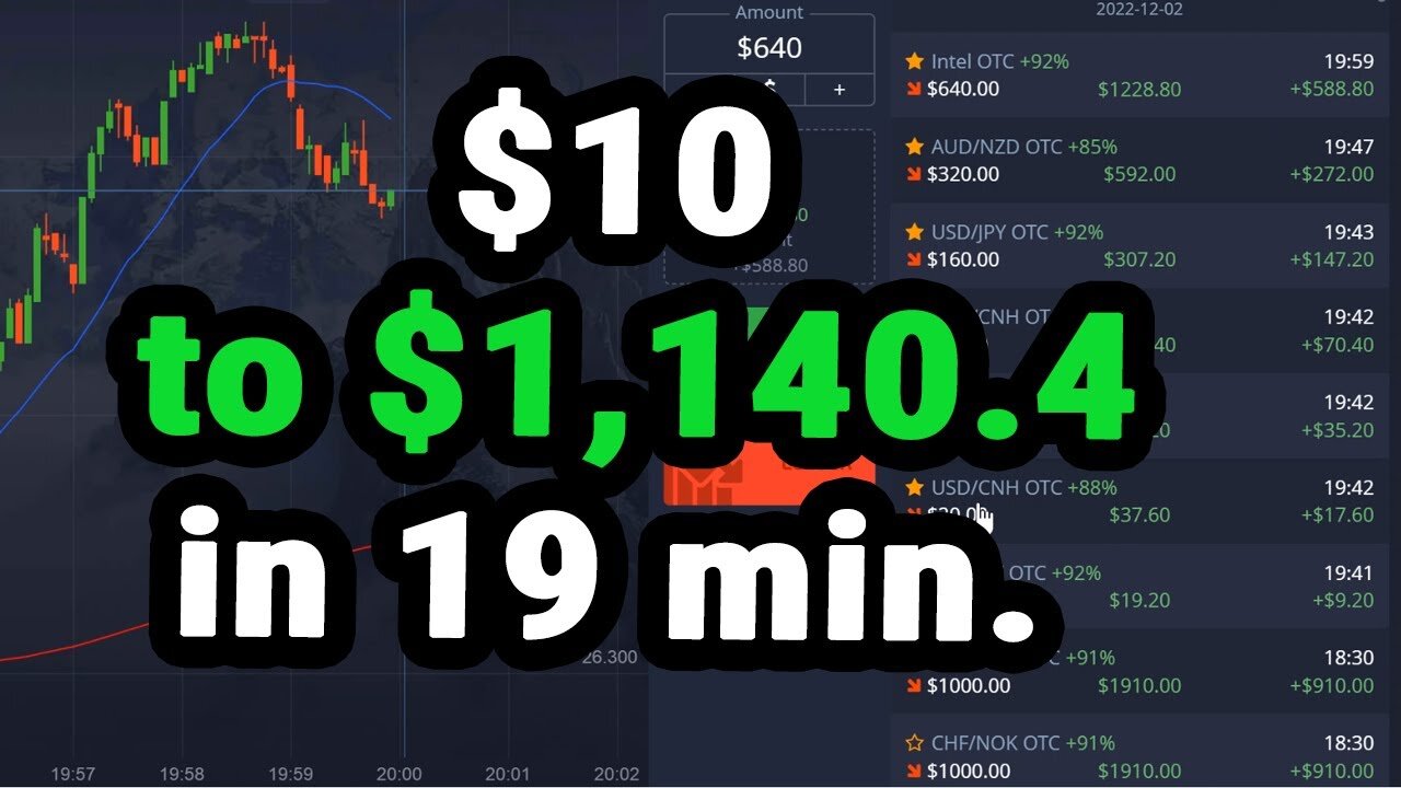 From $10 to $1,140.4 in 19 min. (PocketOption)