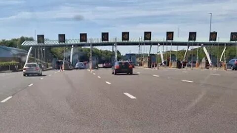 M6 Toll from Norton Canes Services - UK motorway driving.