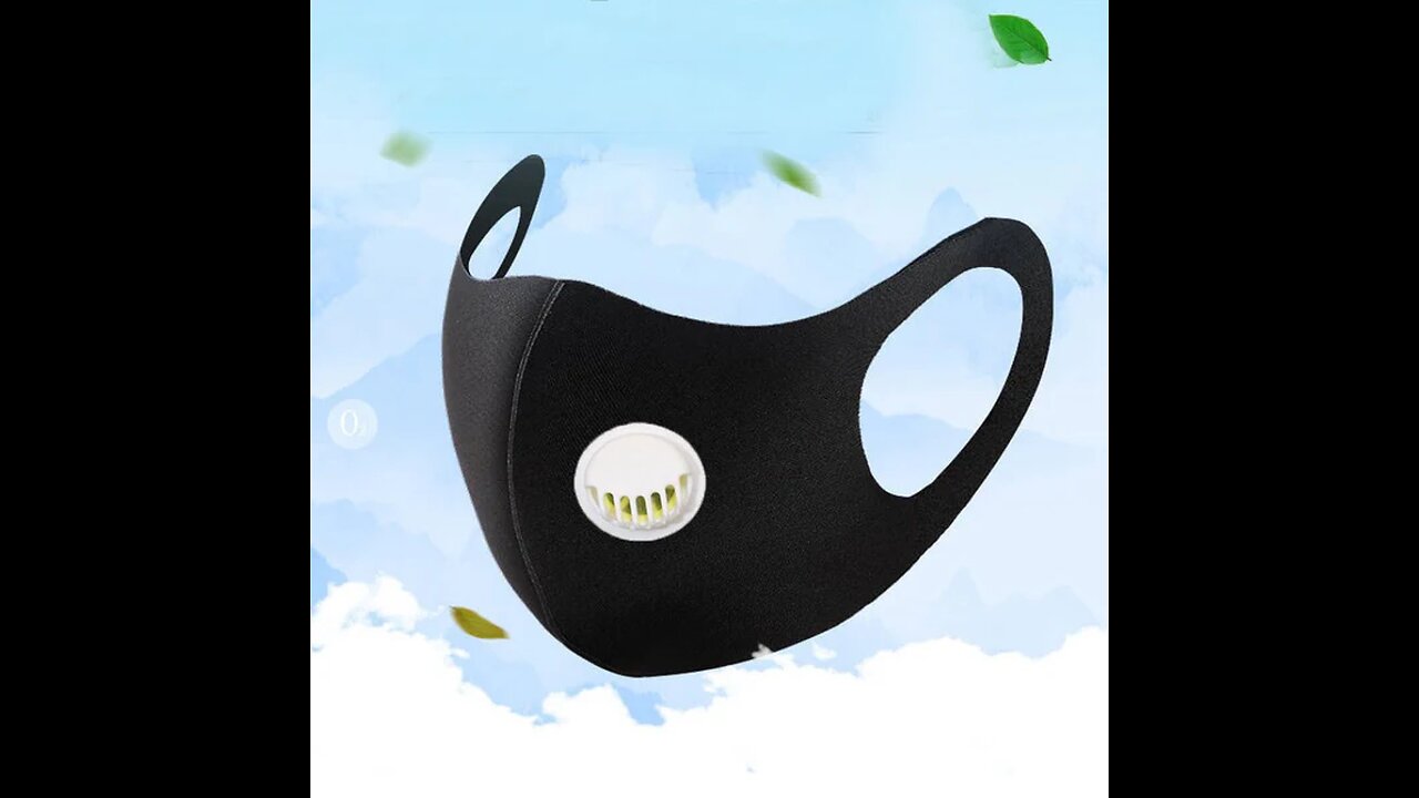 Reusable Anti-fog Mask with Exhale Valve & 3D Design， for Commute, Winter, Travel & More