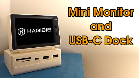 A TINY Monitor with a USB-C Hub | Reviewing the Hagibis Mini Monitor USB-C Dock