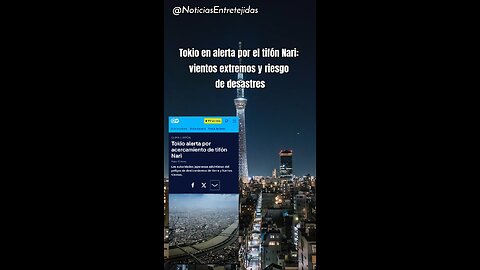 Tokio en alerta por el tifón Nari: vientos extremos y riesgo de desastres
