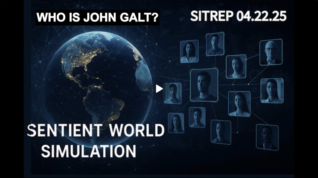 MONKEY WERX SITREP- Sentient World Simulation. JUST WHAT IS THIS? UKRAINE UPDATE. WHO IS JOHN GALT?