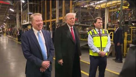 Trump Participates in a Site Visit and Plant Tour