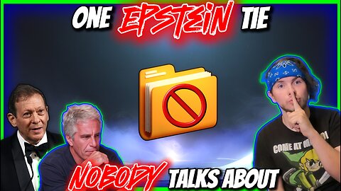 🚨🤫 The 1 EPSTEIN Tie People AREN'T Talking Enough About... 🤫🚨